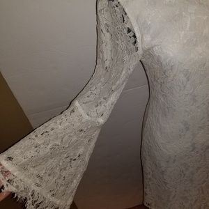 Boho Lace Bell Sleeve Dress